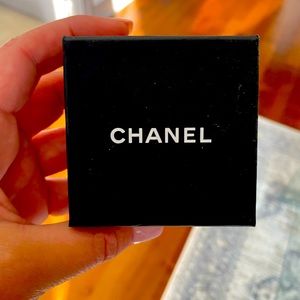 Chanel earring dust bag and box authentic